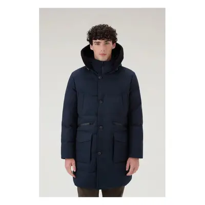 Bunda woolrich seam sealed parka melton blue