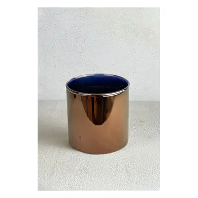 Svícen dekocandle vel.s 9x9 cm copper