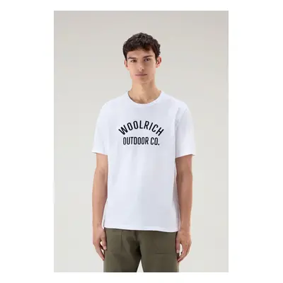 Tričko woolrich graphic tee bright white