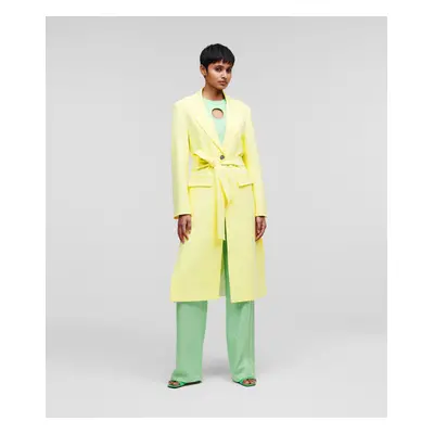 Kabát karl lagerfeld tailored coat iris yellow