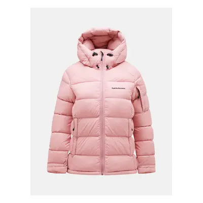 Bunda peak performance w frost down jacket warm blush/ombre blue