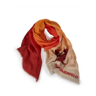 Šála karl lagerfeld k/monogram scarf gradient orange