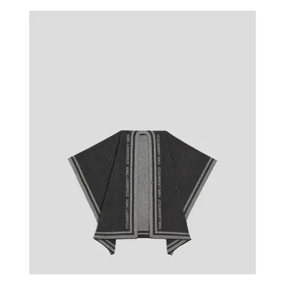 Pončo karl lagerfeld k/essential poncho grey melange