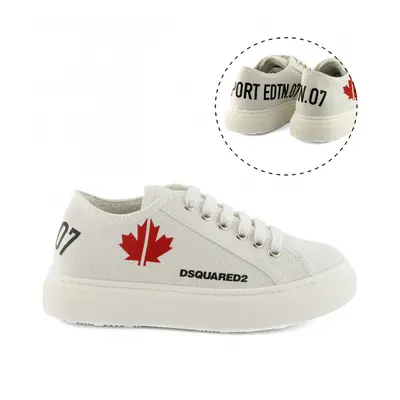 Tenisky dsquared2 sneakers maxi logo print white