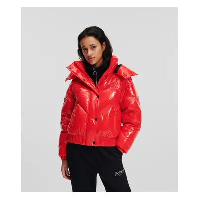 Bunda karl lagerfeld high shine down jacket fiery red