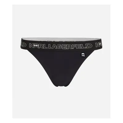 Plavky karl lagerfeld ikonik 2.0 bottoms w/ elastic black