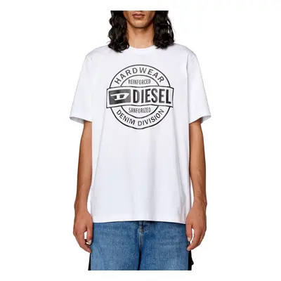 Tričko diesel t-just-l21 t-shirt bright white