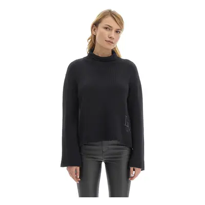 Svetr la martina woman sweater soft wool black