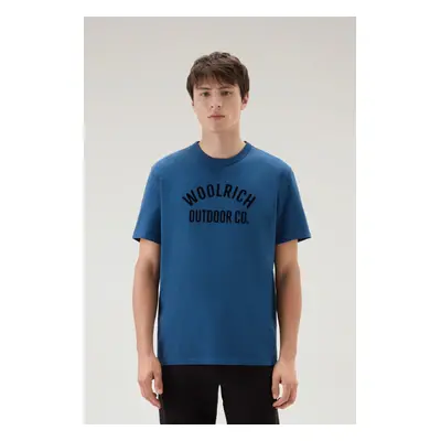 Tričko woolrich graphic tee blue lobster