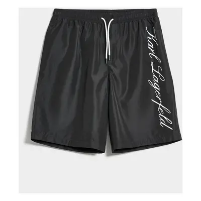 Plavky karl lagerfeld hotel karl long boardshorts black