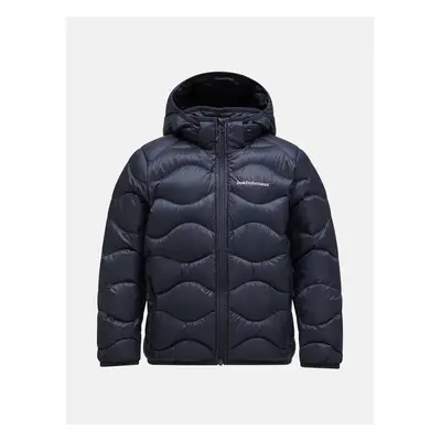 Bunda peak performance jr helium down hood jacket black/grey melange