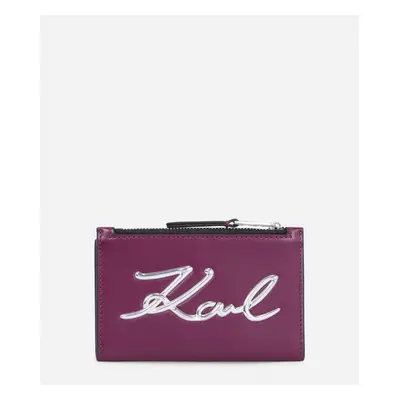 Peněženka karl lagerfeld k/signature bifold zip ch bouganville