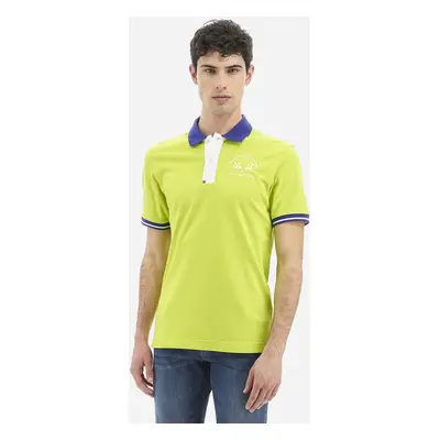 Polokošile la martina man polo s/s piquet stretch lime punch