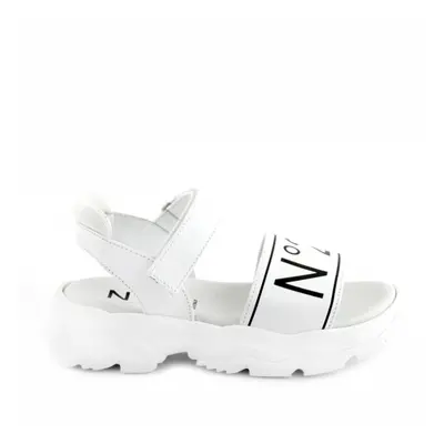 Sandále no21 logo print billy sandals white