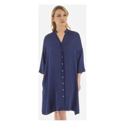 Halenka la martina woman shirt 3/4 sleeve heavy s navy