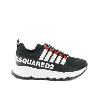 Tenisky dsquared2 run sneakers maxi logo print black