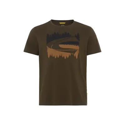 Tričko camel active t-shirt 1/2 arm dark khaki