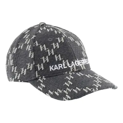 Kšiltovka karl lagerfeld k/monogram essential cap black