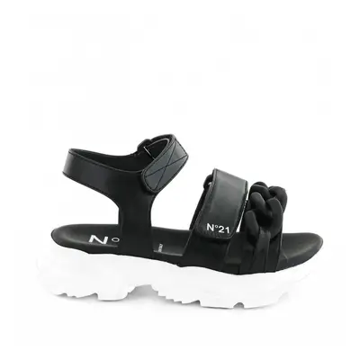 Sandále no21 chunky chain embellished billy sandals black