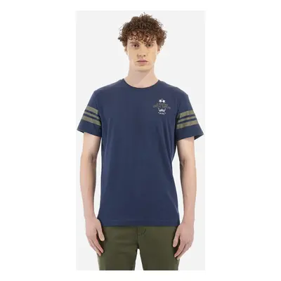 Tričko la martina man t-shirt s/s jersey navy