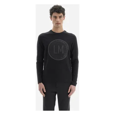 Tričko la martina man l/s t-shirt jersey silky f black