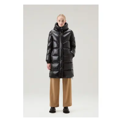 Bunda woolrich aliquippa long puffer jacket black