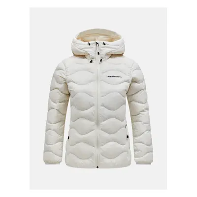 Bunda peak performance w helium down hood jacket vintage white/warm blush