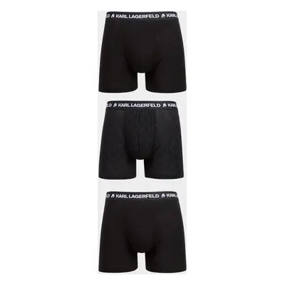 Spodní prádlo karl lagerfeld logo monogram boxer set 3-pack black