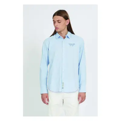 Košile la martina man shirts l/s oxford cornflower blue