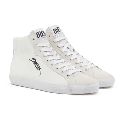 Tenisky diesel leroji s-leroji mid w sneakers white/black