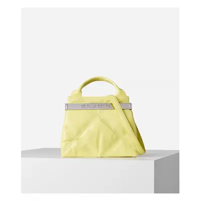 Kabelka karl lagerfeld k/kross debossed sm top handle yellow iris