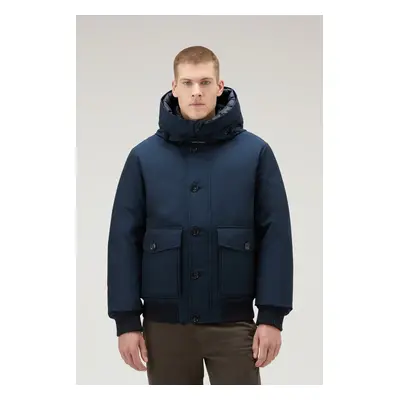 Bunda woolrich polar bomber melton blue