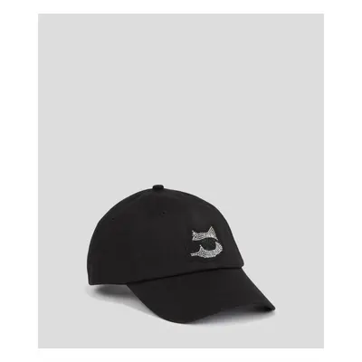 Kšiltovka karl lagerfeld k/ikonik 2.0 chouprhnstns cap black