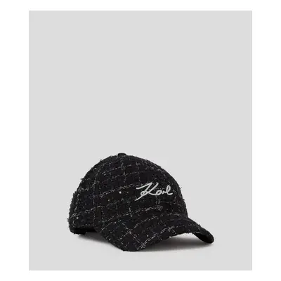 Kšiltovka karl lagerfeld k/signature boucle cap black