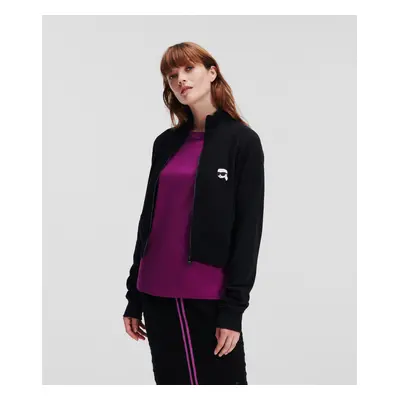 Mikina karl lagerfeld ikonik 2.0 zip up black