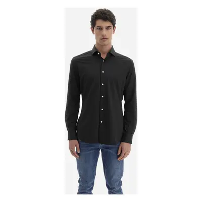 Košile la martina man l/s shirt active jersey a black