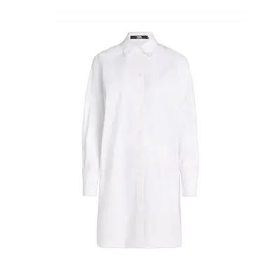 Košile karl lagerfeld signature tunic shirt white