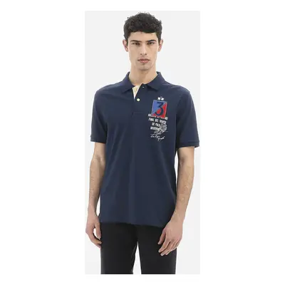 Polokošile la martina man polo s/s cotton jersey navy