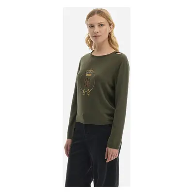 Svetr la martina woman tricot crew neck cachemi ivy green