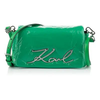 Kabelka karl lagerfeld k/signature soft shb nylon basil green