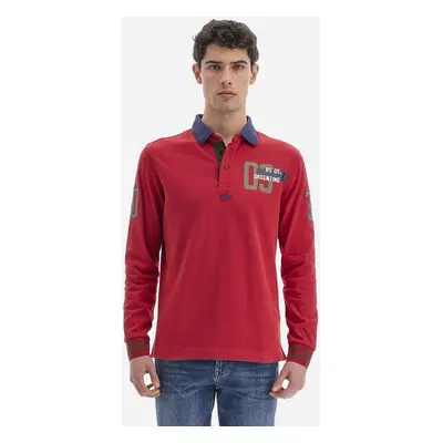 Polokošile la martina man polo l/s heavy jersey barbados cherry