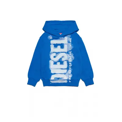 Mikina diesel shoodginne5 over sweat-shirt blue princess