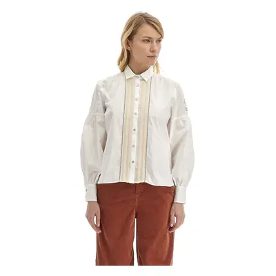 Košile la martina woman shirt l/s poplin optic white