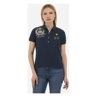 Polokošile la martina woman polo s/s piquet stretch navy