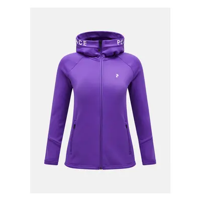 Mikina peak performance w rider zip hood royal purple/royal purple