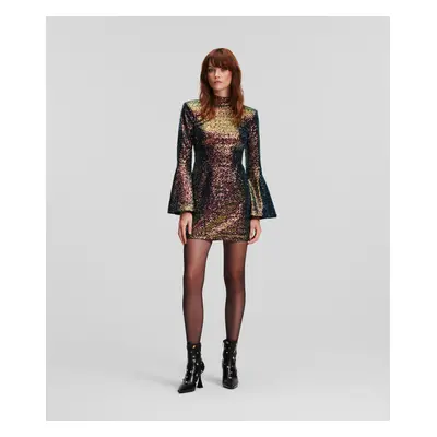 Šaty karl lagerfeld sequin mini dress multi sequin