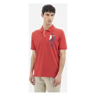 Polokošile la martina man polo s/s cotton jersey poinsettia