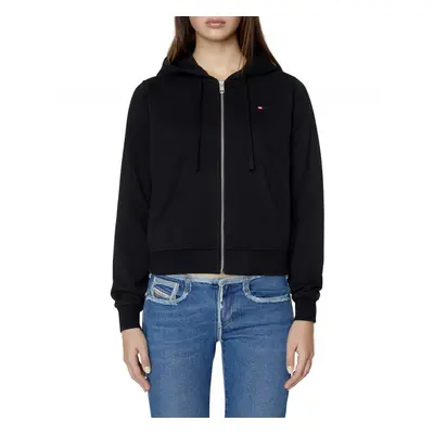 Mikina diesel f-reggy-hood-zip-microdiv sweat black