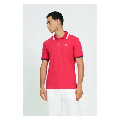 Polokošile la martina man polo s/s piquet stretch poinsettia