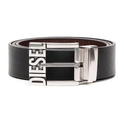 Opasek diesel logo rev b-shift ii belt black/dark brown